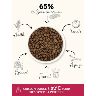 Truffe Délice Croquettes chien sénior - Saumon d’Écosse