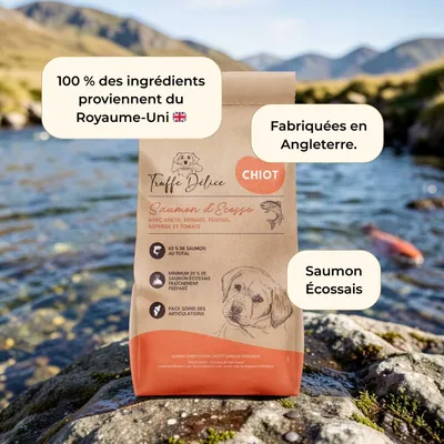 TRUFFE DÉLICE Croquettes chiot - Saumon d'Écosse TRUFFE DÉLICE Croquettes chiot - Saumon d'Écosse
