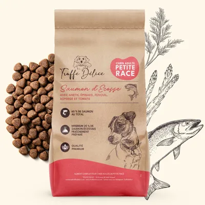 TRUFFE DÉLICE Croquettes petit chien adulte - Saumon d'Écosse TRUFFE DÉLICE Croquettes petit chien adulte - Saumon d'Écosse