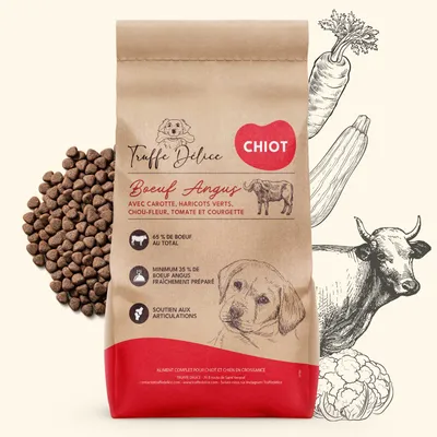 TRUFFE DÉLICE Croquettes chiot - Bœuf Angus TRUFFE DÉLICE Croquettes chiot - Bœuf Angus