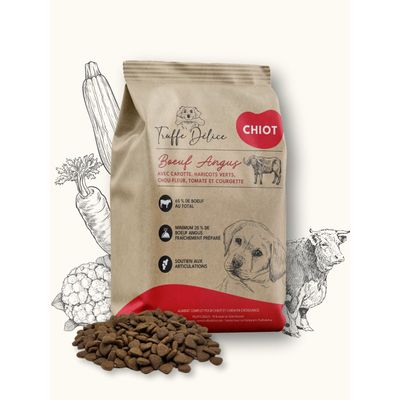 Truffe Délice Croquettes chiot - Bœuf Angus 6 kg