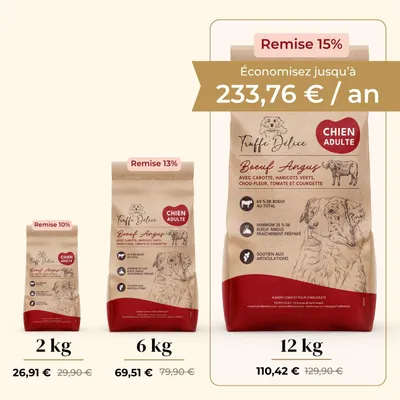 TRUFFE DÉLICE Croquettes chien adulte - Bœuf Angus