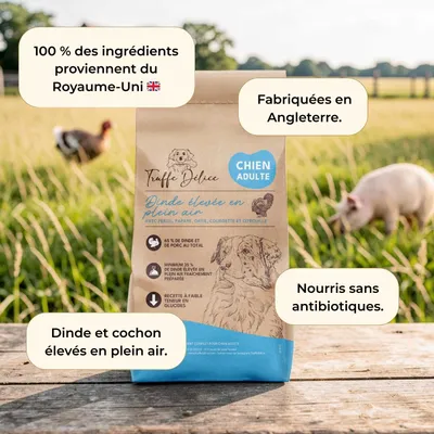TRUFFE DÉLICE Croquettes chien adulte - Dinde élevés en plein air TRUFFE DÉLICE Croquettes chien adulte - Dinde élevés en plein air