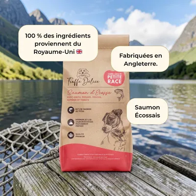 Truffe Délice Croquettes petit chien adulte - Saumon d’Écosse Truffe Délice Croquettes petit chien adulte - Saumon d’Écosse
