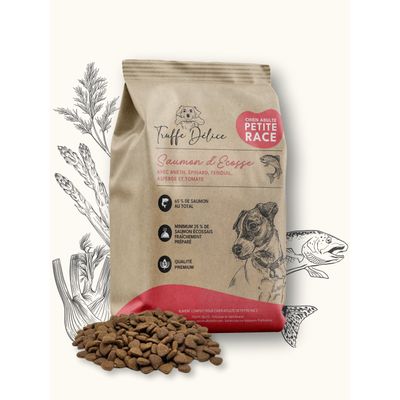 Truffe Délice Croquettes petit chien adulte - Saumon d’Écosse 2 kg