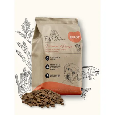 TRUFFE DÉLICE Croquettes chiot - Saumon d'Écosse TRUFFE DÉLICE Croquettes chiot - Saumon d'Écosse