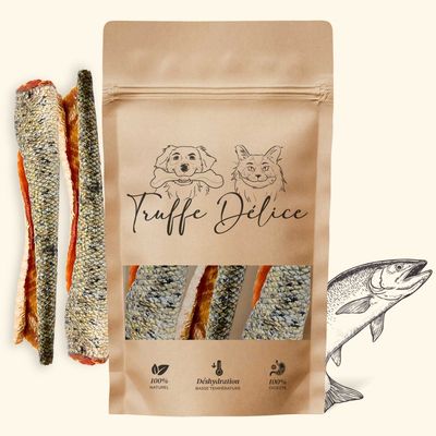 TRUFFE DÉLICE Peaux de saumon à la chair fondante