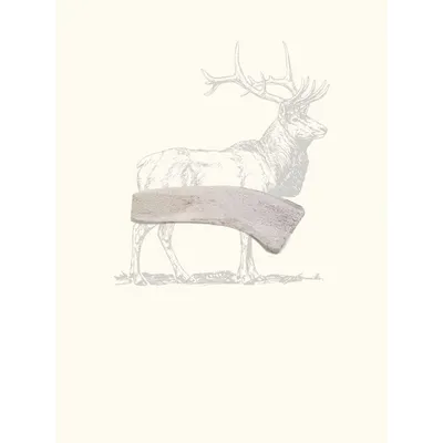 Bois de cerf tranché chien