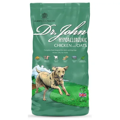 Croquettes chien adulte – Dr John Poulet & Avoine Croquettes chien adulte – Dr John Poulet & Avoine