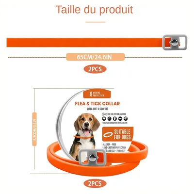 MCBOSON  Collier Antiparasitaire Chien