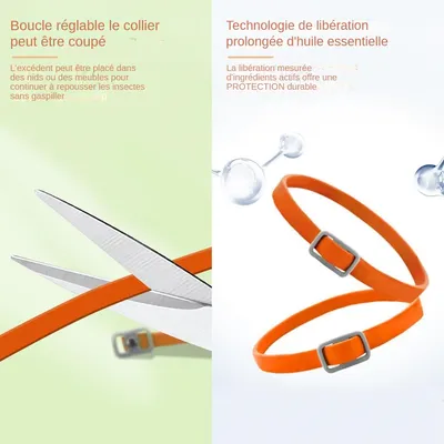 MCBOSON  Collier antiparasitaire aux huiles essentielles