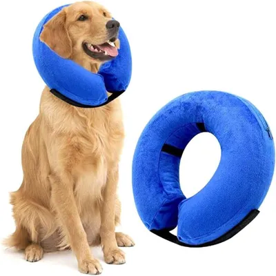 MCBOSON  Collerette gonflable ajustable en peluche et PVC MCBOSON  Collerette gonflable ajustable en peluche et PVC