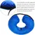 MCBOSON Collerette gonflable ajustable en peluche et PVC MCBOSON Collerette gonflable ajustable en peluche et PVC