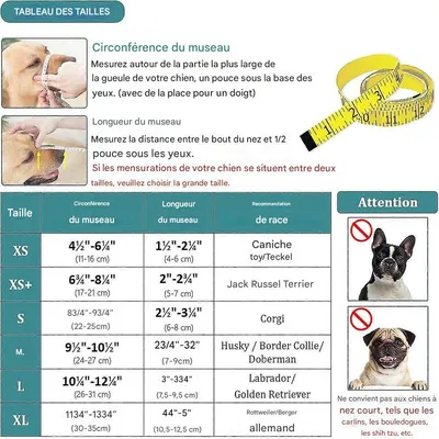 MCBOSON  Muselière pour chien