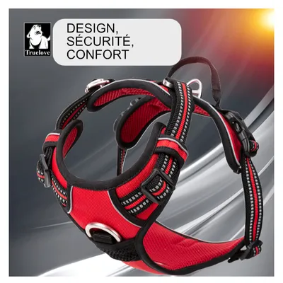 Harnais chien Truelove Country PLUS + dressage anti traction & promenade -