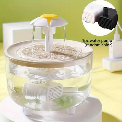 IntiMeg  Fontaine à eau pour animaux de compagnie avec fleurs