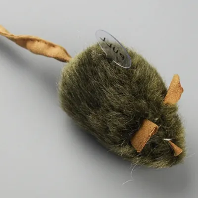 IntiMeg Lot de 2 souris en peluche pour chat
