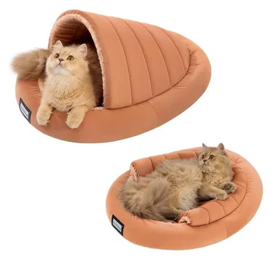 IntiMeg Tente de lit pour chat 2 en 1