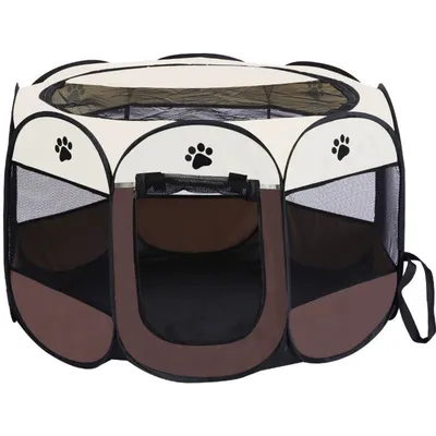 IntiMeg Cage pour chat pliable et de grande taille