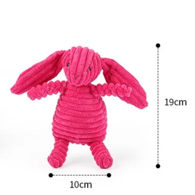 IntiMeg Jouet lapin en peluche sonore pour chien