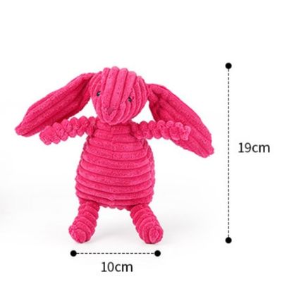 IntiMeg Conejo de peluche chirriante para perros