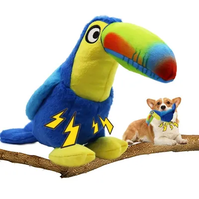 IntiMeg Jouet en peluche pour chien Toucan IntiMeg Jouet en peluche pour chien Toucan