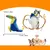 IntiMeg Jouet en peluche pour chien Toucan