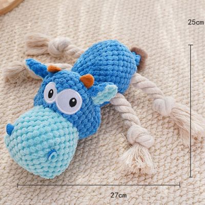 IntiMeg  Jouet en peluche pour chien Hippo