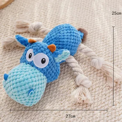 IntiMeg  Jouet en peluche pour chien Hippo