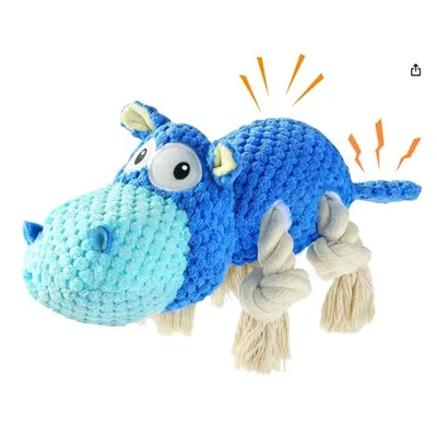 IntiMeg  Jouet en peluche pour chien Hippo IntiMeg  Jouet en peluche pour chien Hippo