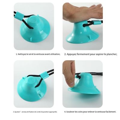IntiMeg  Jouet pour chien avec boule à ventouse et nœud