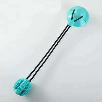 IntiMeg  Jouet pour chien avec boule à ventouse et nœud