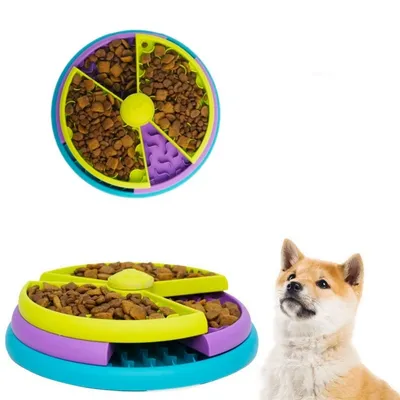 IntiMeg Bol giratorio de 3 niveles para una alimentación lenta