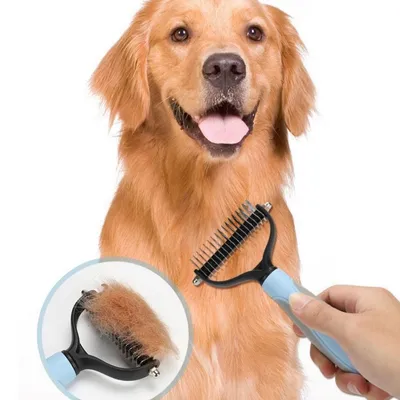 IntiMeg Peigne démêlant double face pour chien