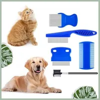 IntiMeg Peigne anti-puces pour animaux, lot de 5