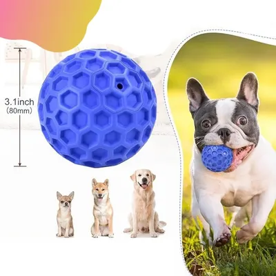 IntiMeg Jouet pour chien balle en nid d'abeille