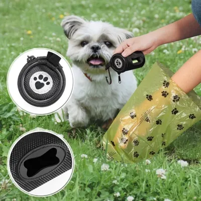 IntiMeg Sac répartiteur pour sacs de ramassage de crottes de chien IntiMeg Sac répartiteur pour sacs de ramassage de crottes de chien