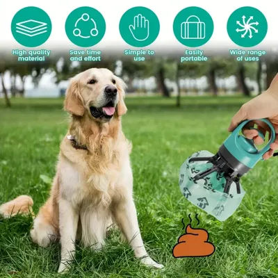 IntiMeg Pala portátil para recoger excrementos de perro