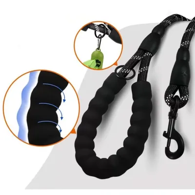 IntiMeg Laisse pour chien avec fil réfléchissant
