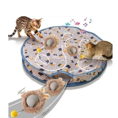 IntiMeg Abri de chasse avec balle interactive pour chat