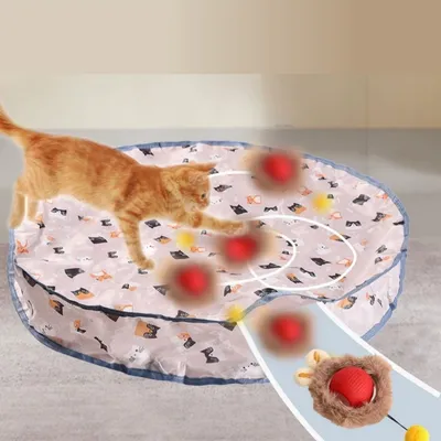 IntiMeg Abri de chasse avec balle interactive pour chat
