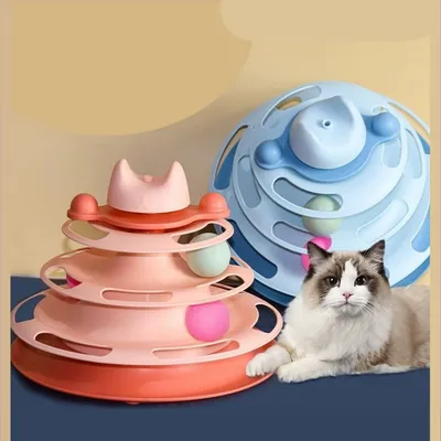 IntiMeg Jouet pour chat à quatre couches