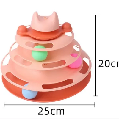 IntiMeg Jouet pour chat à quatre couches