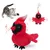 IntiMeg Jouet intelligent pour chat oiseau rouge