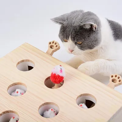 IntiMeg Jouet pour chat Whack-A-Mole