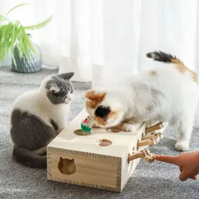 IntiMeg Jouet pour chat Whack-A-Mole