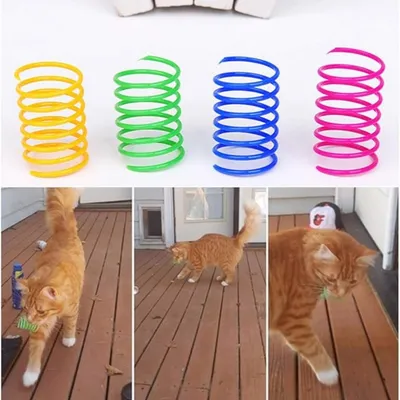IntiMeg Jouet ressorts colorés pour chat