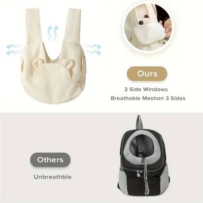 IntiMeg Sac à dos pour animal de compagnie Sac avant réglable