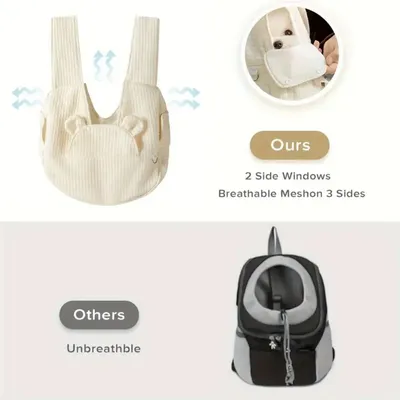 IntiMeg Sac à dos pour animal de compagnie Sac avant réglable