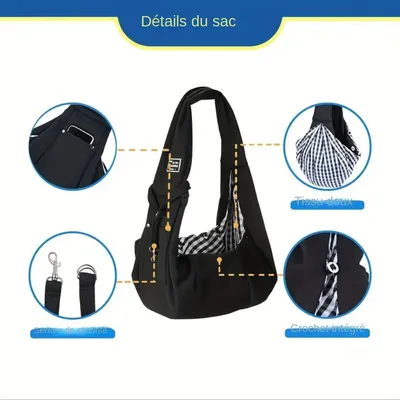 IntiMeg  Sac à bandoulière portable pour animaux de compagnie